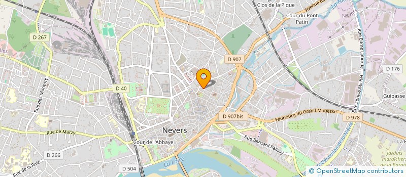 localisation de l'entreprise LA PIECE SAINT-GENES à NEVERS