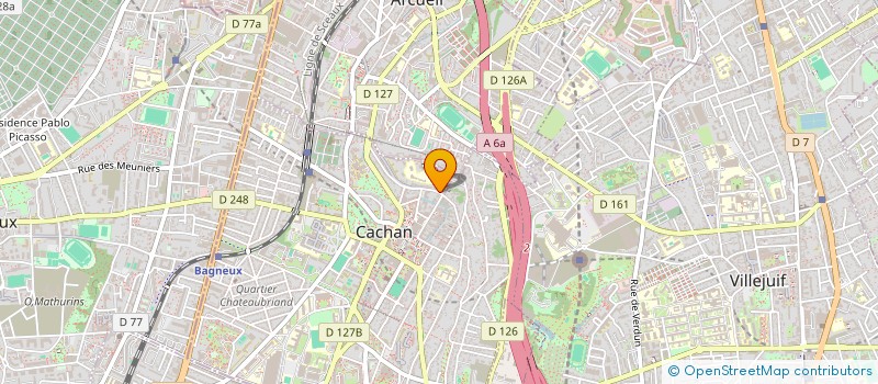 localisation de l'entreprise LA PIECE SOLIDAIRE  CACHAN