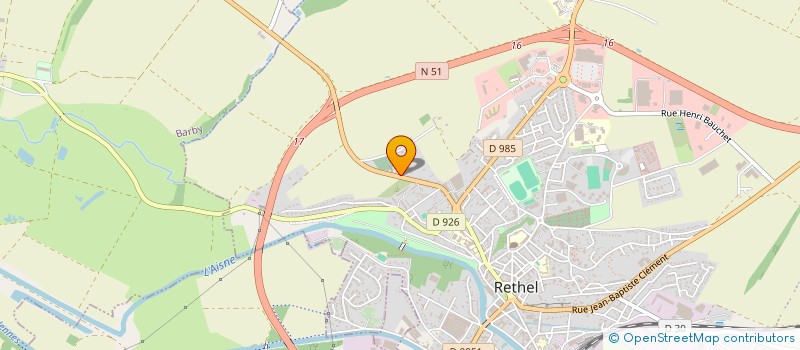 localisation de l'entreprise LA PIERRAME  RETHEL