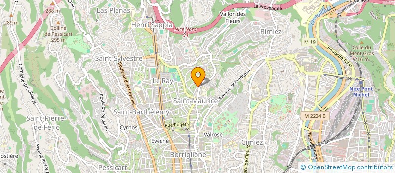 localisation de l'entreprise LA PIERRASSONNE à NICE