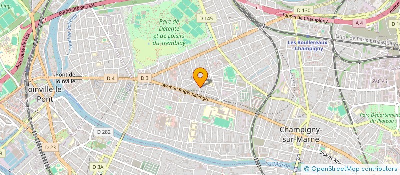 localisation de l'entreprise LA PIERRE 19 à CHAMPIGNY-SUR-MARNE