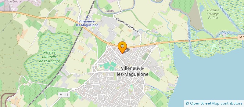 localisation de l'entreprise LA PIERRE  VILLENEUVE-LES-MAGUELONE