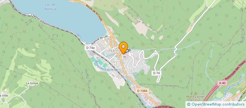 localisation de l'entreprise LA PIERRE à NANTUA