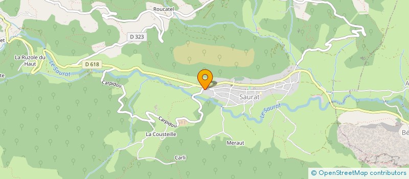 localisation de l'entreprise LA PIERRE A AIGUISER DES PYRENEES à SAURAT
