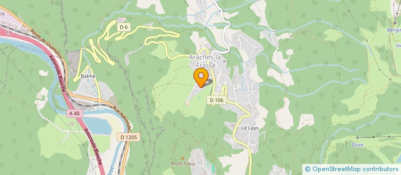localisation de l'entreprise LA PIERRE A LAYA  ARACHES-LA-FRASSE
