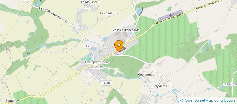 localisation de l'entreprise LA PIERRE A TROIS POUX  LE CONTROIS-EN-SOLOGNE