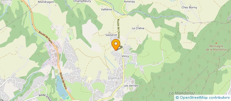 localisation de l'entreprise LA PIERRE A VIGNE  LA BALME-DE-SILLINGY