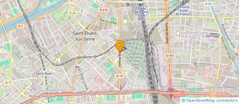 localisation de l'entreprise LA PIERRE ANGULAIRE EXOTIQUE à SAINT-OUEN-SUR-SEINE