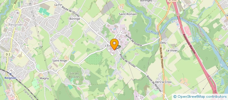 localisation de l'entreprise LA PIERRE AUX FEES à REIGNIER-ESERY