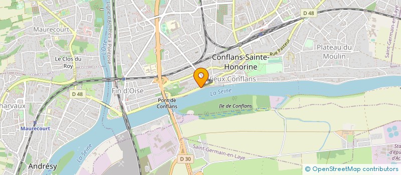 localisation de l'entreprise LA PIERRE BLANCHE à CONFLANS-SAINTE-HONORINE