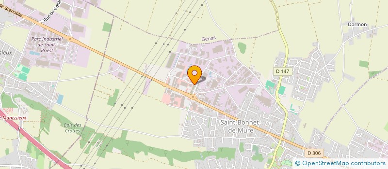 localisation de l'entreprise LA PIERRE BLANCHE  SAINT-BONNET-DE-MURE