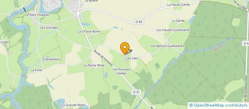 localisation de l'entreprise LA PIERRE BLEUE  SAINT-PIERRE-DU-CHEMIN