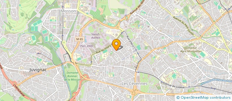 localisation de l'entreprise LA PIERRE BLEUE  MONTPELLIER