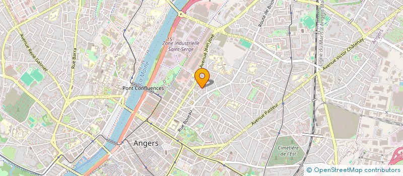 localisation de l'entreprise LA PIERRE BLEUE LEVEE à ANGERS