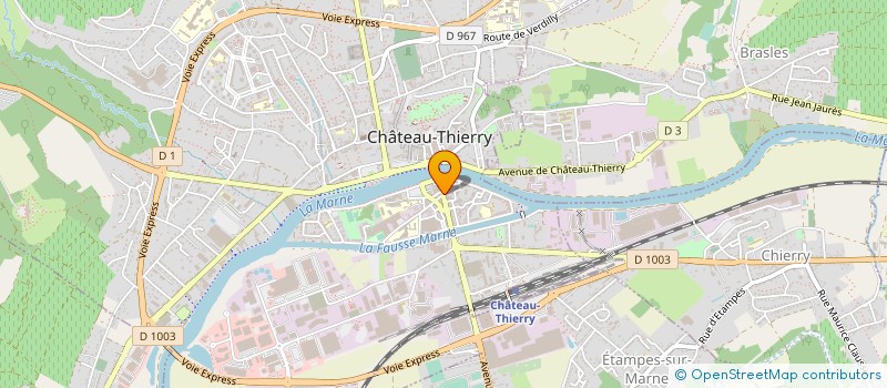 localisation de l'entreprise LA PIERRE BRIARDE à CHATEAU-THIERRY