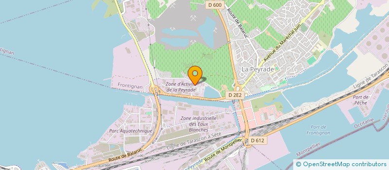 localisation de l'entreprise LA PIERRE BRUTE à FRONTIGNAN