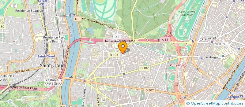 localisation de l'entreprise LA PIERRE CLAIRE à BOULOGNE-BILLANCOURT