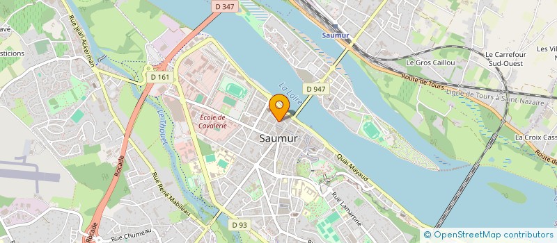 localisation de l'entreprise LA PIERRE COUVERTE  SAUMUR