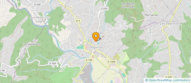 localisation de l'entreprise LA PIERRE D'ALBA  PEGOMAS