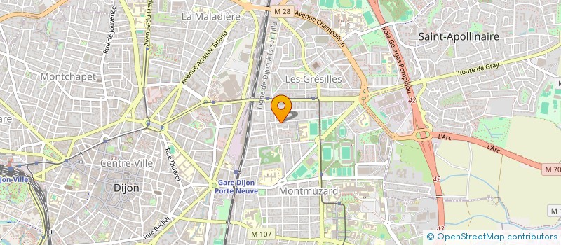 localisation de l'entreprise LA PIERRE D'ANGLE  DIJON