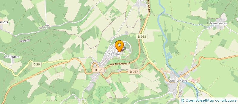 localisation de l'entreprise LA PIERRE D' ANGLE à VEZELAY