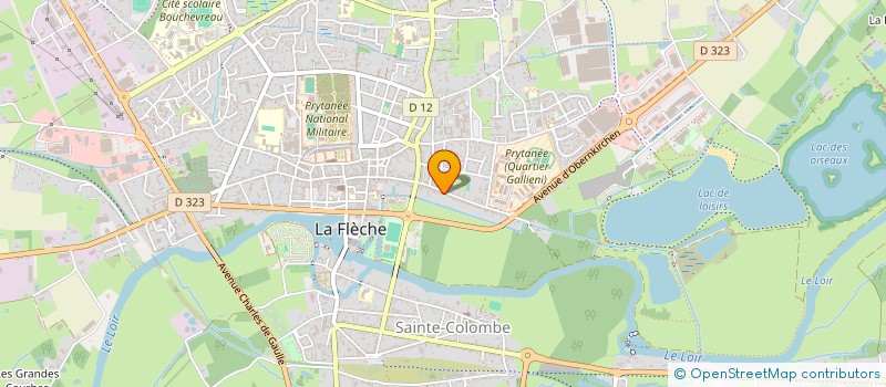 localisation de l'entreprise LA PIERRE D'ANGLE. FRATERNITE QUART MONDE  LA FLECHE