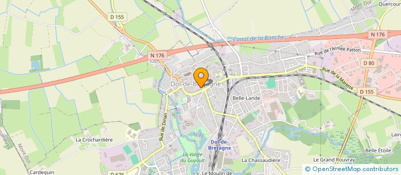 localisation de l'entreprise LA PIERRE D'EMERAUDE  DOL-DE-BRETAGNE