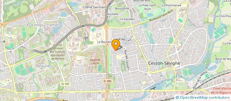 localisation de l'entreprise LA PIERRE D'LN  CESSON-SEVIGNE