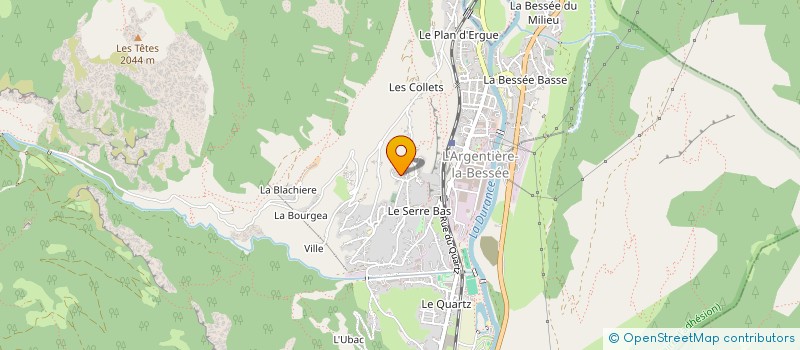 localisation de l'entreprise LA PIERRE D'ORAN à L'ARGENTIERE-LA-BESSEE