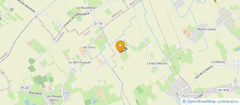localisation de l'entreprise LA PIERRE DE BRUNELLE à LE MAISNIL