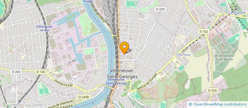 localisation de l'entreprise LA PIERRE DE L'AVENIR  VILLENEUVE-SAINT-GEORGES