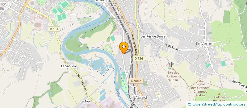 localisation de l'entreprise LA PIERRE DE LUNE  ABREST