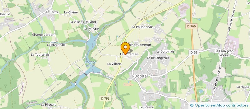 localisation de l'entreprise LA PIERRE DE LUNE DINAN  BOBITAL