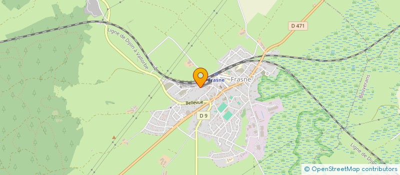 localisation de l'entreprise LA PIERRE DE TAILLE à FRASNE