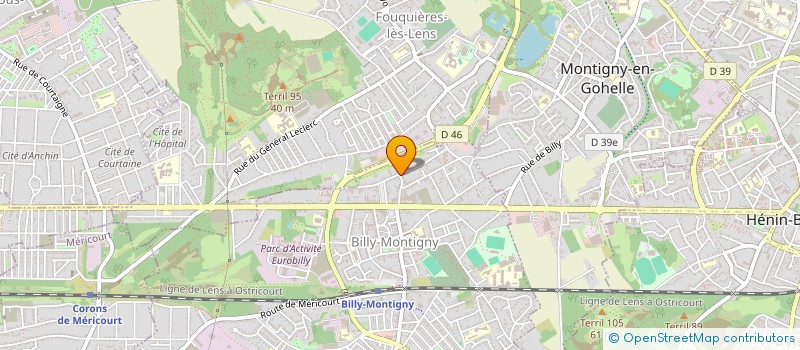 localisation de l'entreprise LA PIERRE DE VIMY à BILLY-MONTIGNY