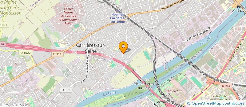 localisation de l'entreprise LA PIERRE DE ZEAGLO  CARRIERES-SUR-SEINE