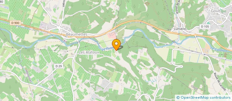 localisation de l'entreprise LA PIERRE DES GARRIGUES  MENERBES