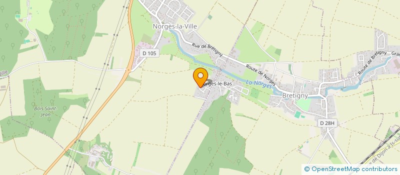 localisation de l'entreprise LA PIERRE DORT  NORGES-LA-VILLE