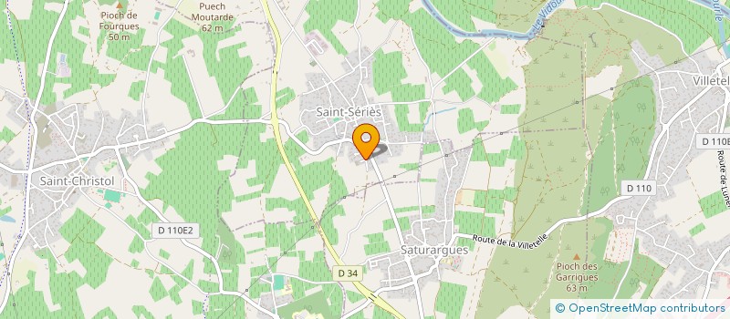 localisation de l'entreprise LA PIERRE DU COQ  SAINT-SERIES