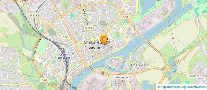 localisation de l'entreprise LA PIERRE DU DESTIN  CHALON-SUR-SAONE