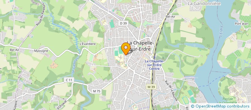 localisation de l'entreprise LA PIERRE DU HAUT  LA CHAPELLE-SUR-ERDRE