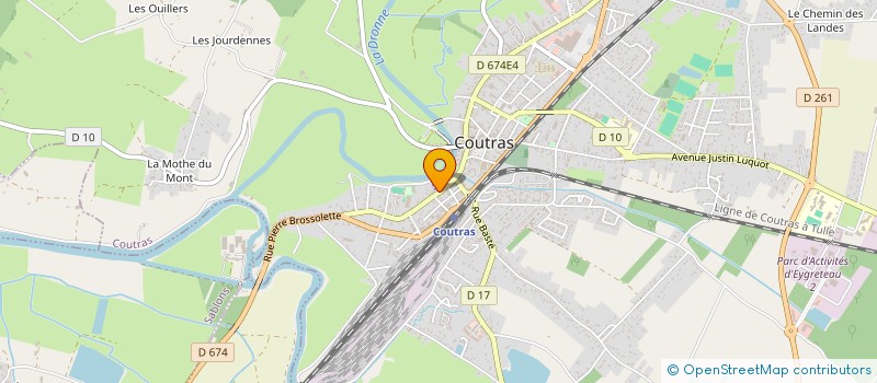 localisation de l'entreprise LA PIERRE EN CONFIANCE 33  COUTRAS