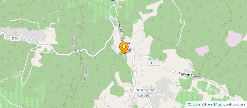 localisation de l'entreprise LA PIERRE ET LA TERRE  SAINT ANTONIN-DU-VAR