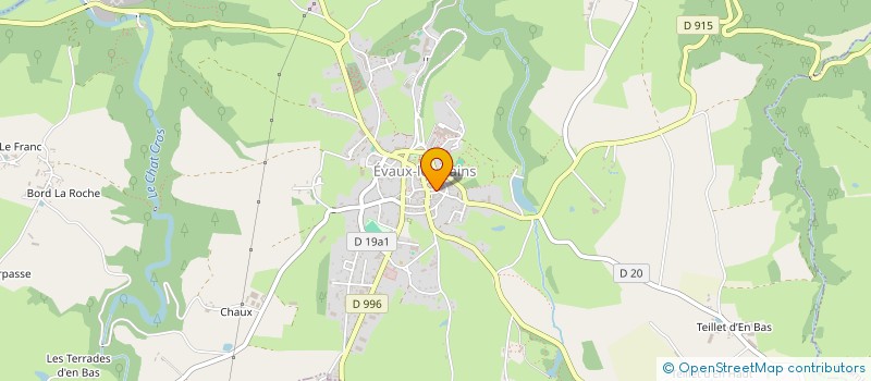 localisation de l'entreprise LA PIERRE ET LA TERRE à EVAUX-LES-BAINS