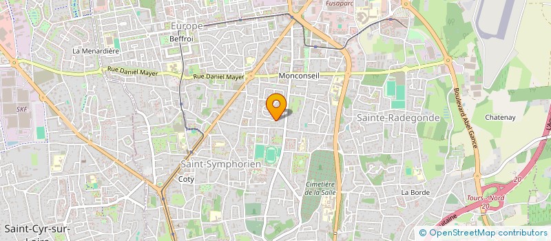 localisation de l'entreprise LA PIERRE ET LE VERRE  TOURS