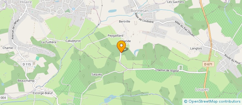 localisation de l'entreprise LA PIERRE EXQUISE  BONNETAN