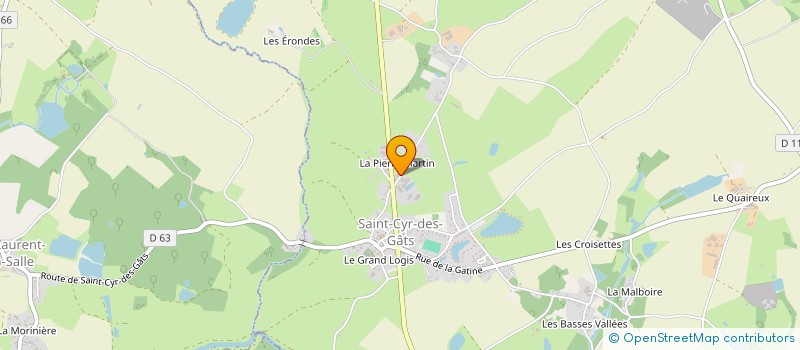 localisation de l'entreprise LA PIERRE MARTIN  SAINT-CYR-DES-GATS