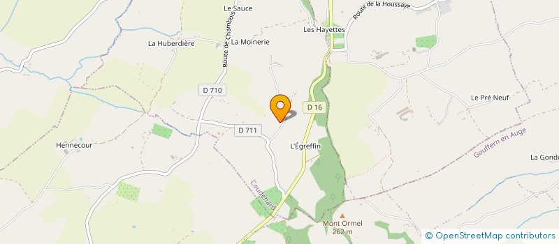 localisation de l'entreprise LA PIERRE PATRIMONIALE à COUDEHARD