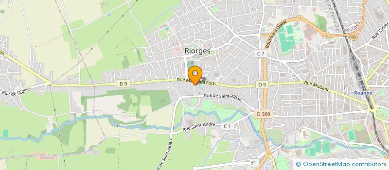 localisation de l'entreprise LA PIERRE PLANTEE à RIORGES