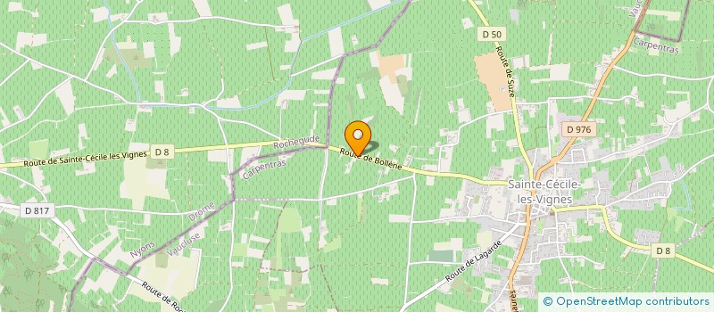 localisation de l'entreprise LA PIERRE PLANTEE  SAINTE-CECILE-LES-VIGNES